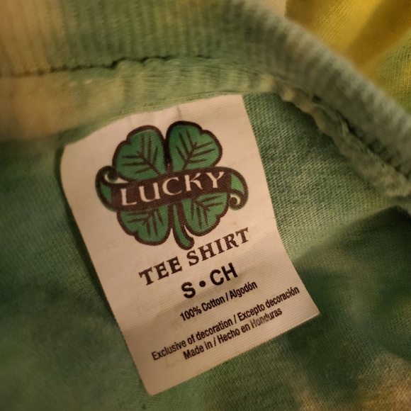 SOLD Lucky Leprechaun Tie Dye Tee - Picture 4 of 4